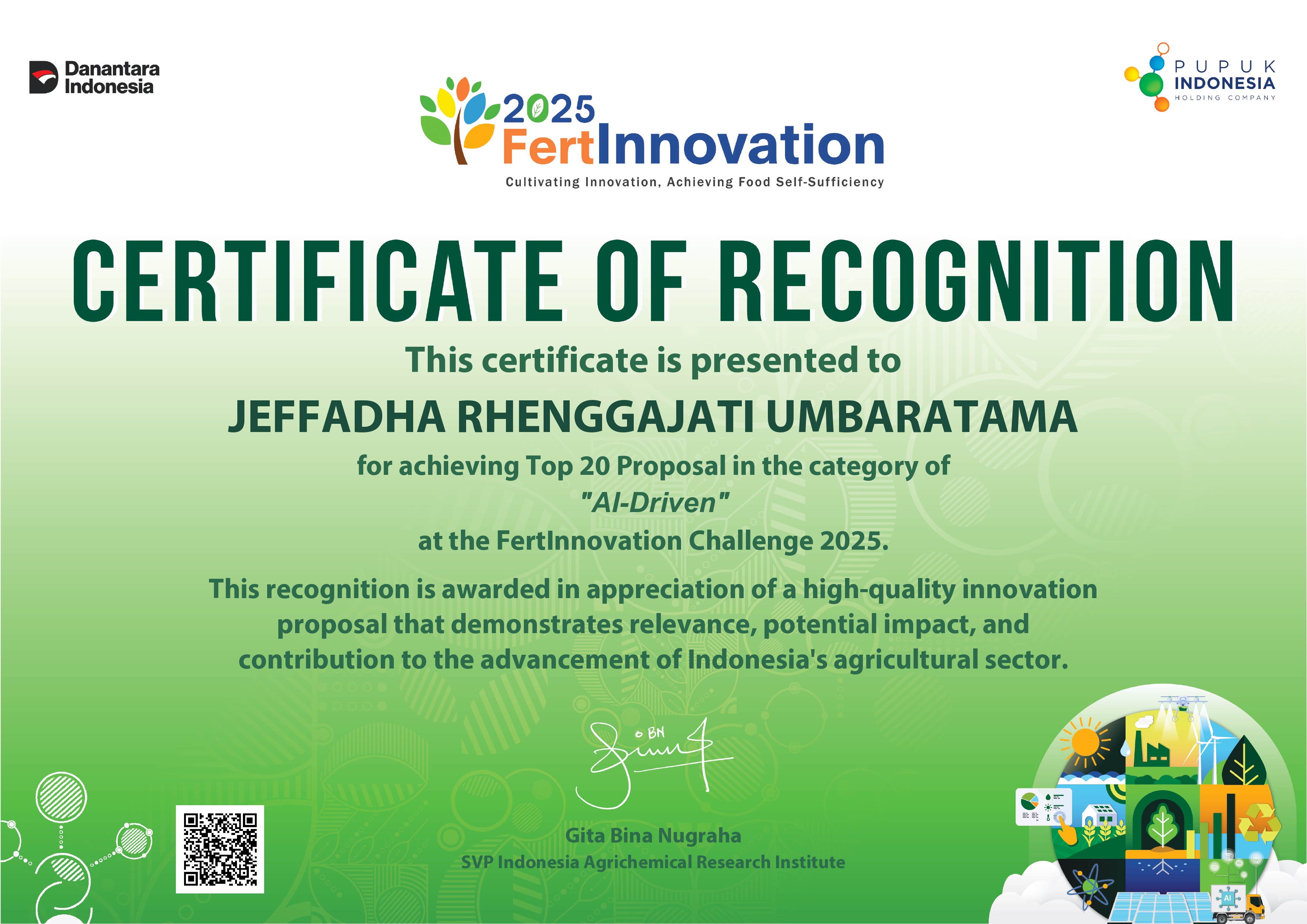 FertInnovation 2025 Certificate