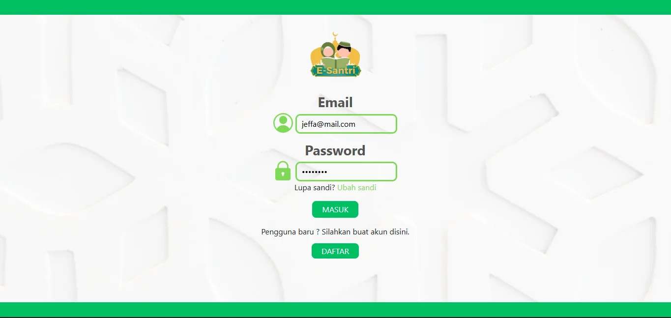 E-Santri Web