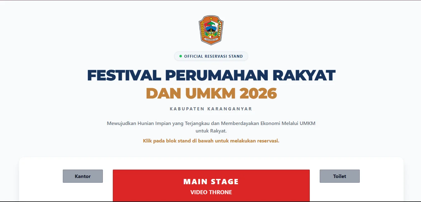 Festival Tenant Booking